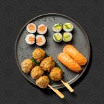 Kokumi sushi børne-menu med udvalg af sushi hos sushi restaurant i Næstved