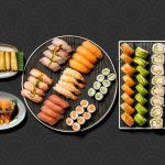 Kokumi Sushi party menu med udvalg af sushi hos sushi restaurant i Næstved
